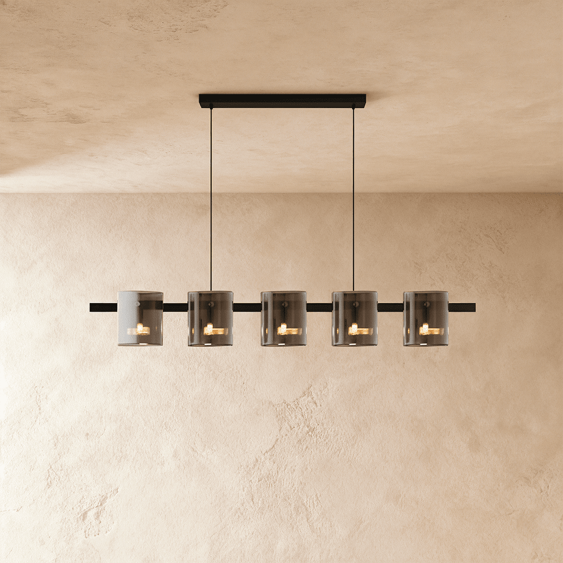Freyza - LustraGlow | Elegant Contemporary Glass Ring Chandelier