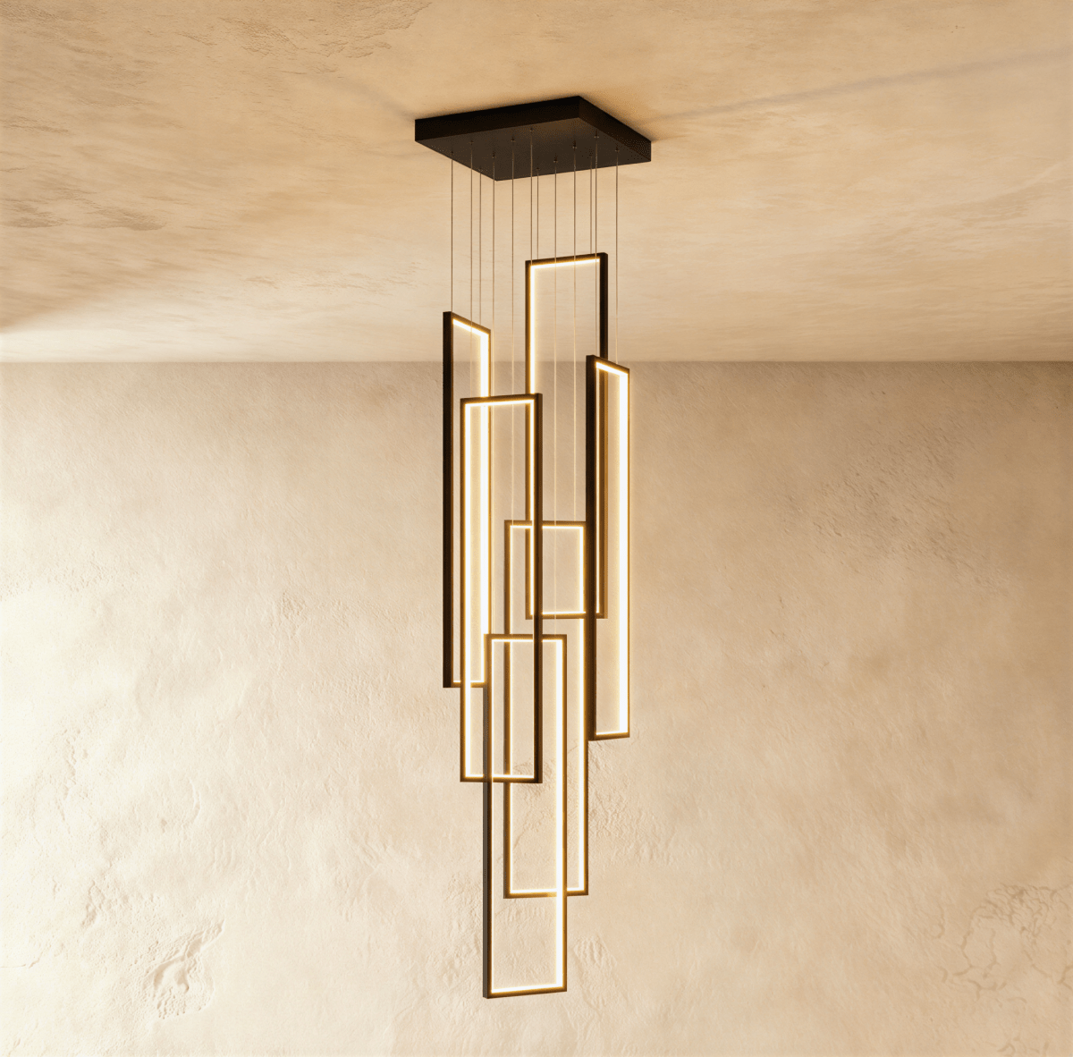 Freyza - LustraNova | Modern Elegant LED Staircase Chandelier Light