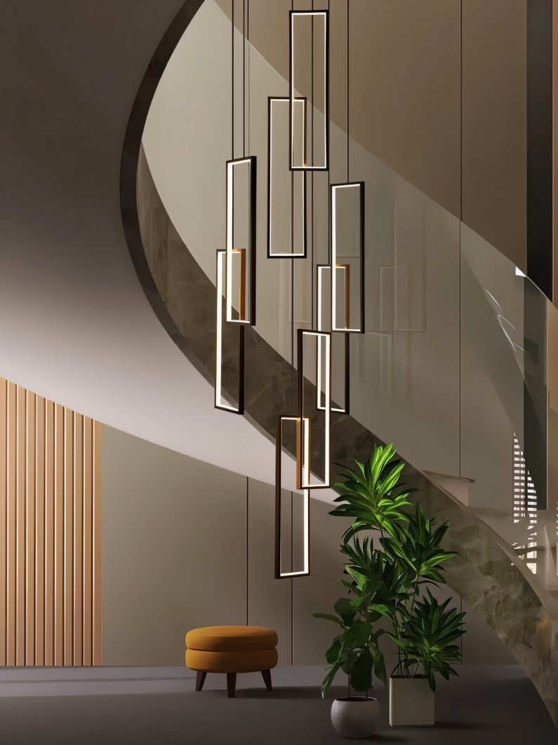 Freyza - LustraNova | Modern Elegant LED Staircase Chandelier Light