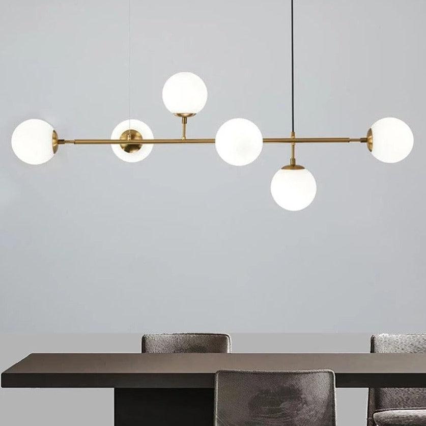 Freyza - Lustra | Elegant Black Satin Glass Kitchen Pendant Lighting Fixture
