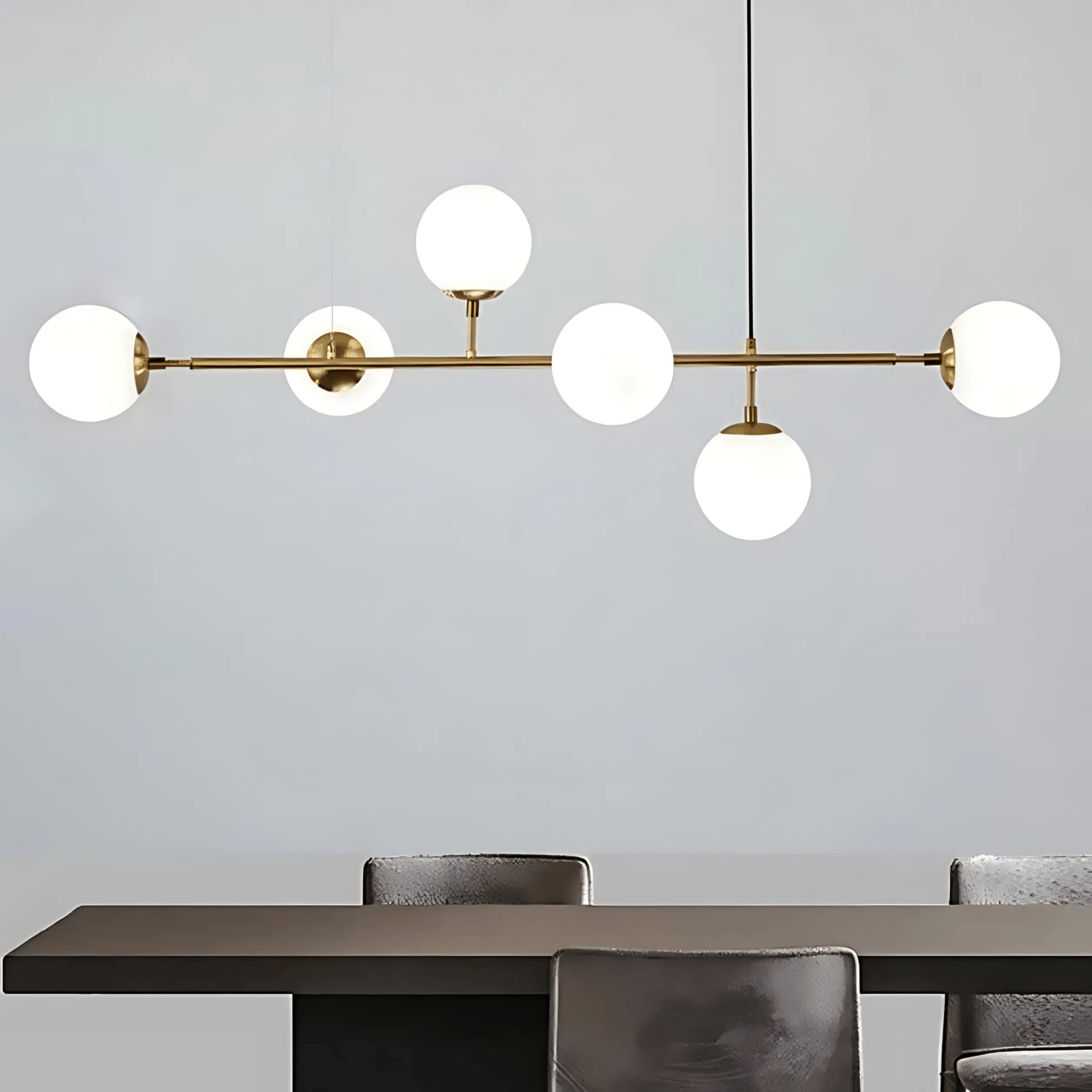 Freyza - Lustra | Elegant Black Satin Glass Kitchen Pendant Lighting Fixture