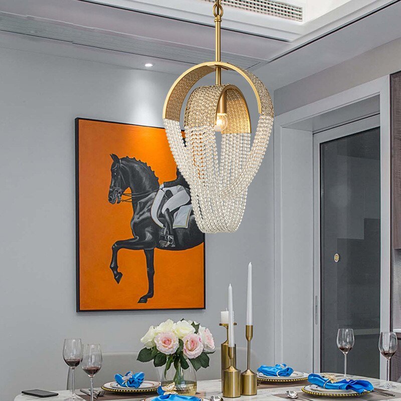 Freyza - LustreGold | Elegante moderne Kristall-Kronleuchter-Leuchte