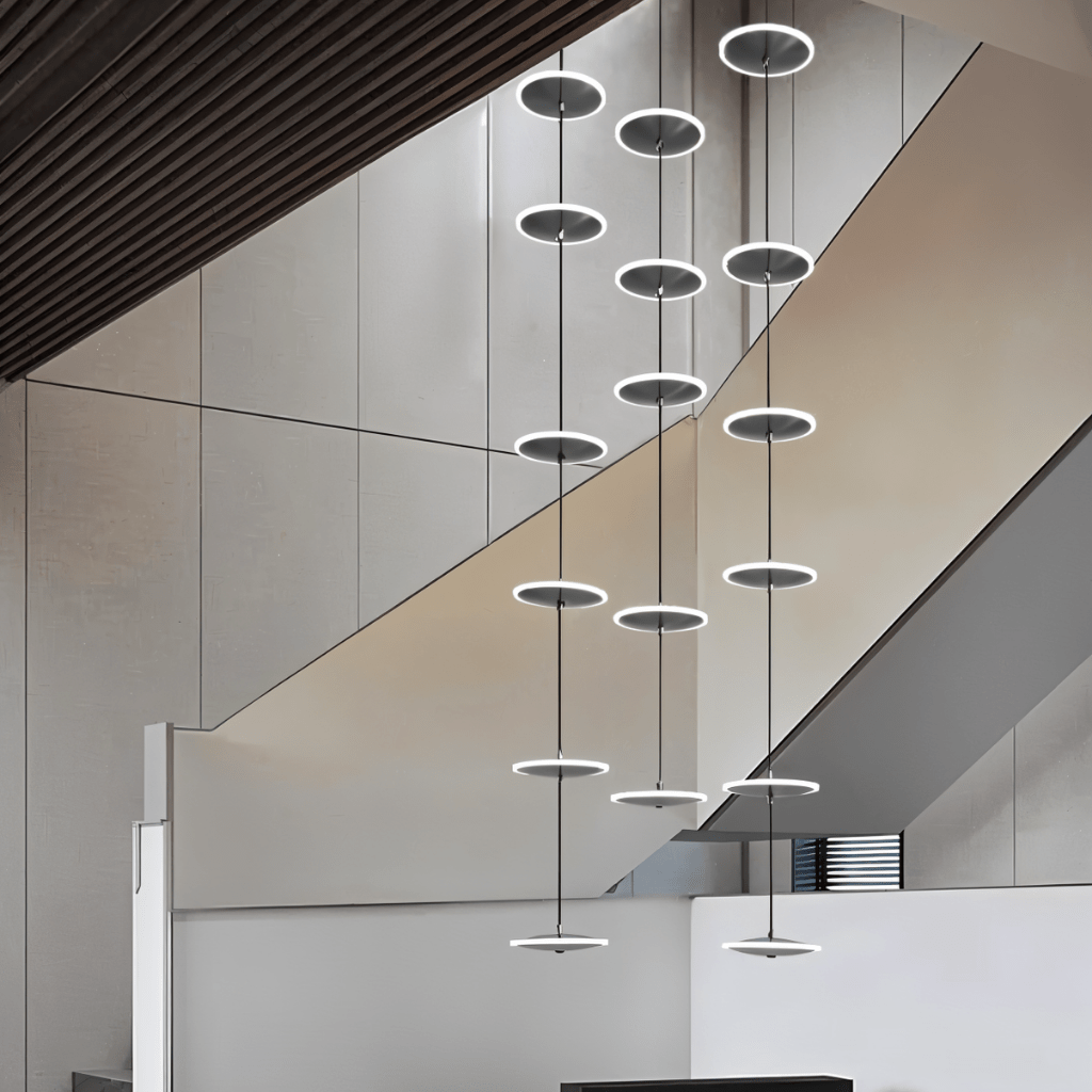 Freyza - LuxeAura | Elegant Gold Crystal Chandelier Light for Staircases