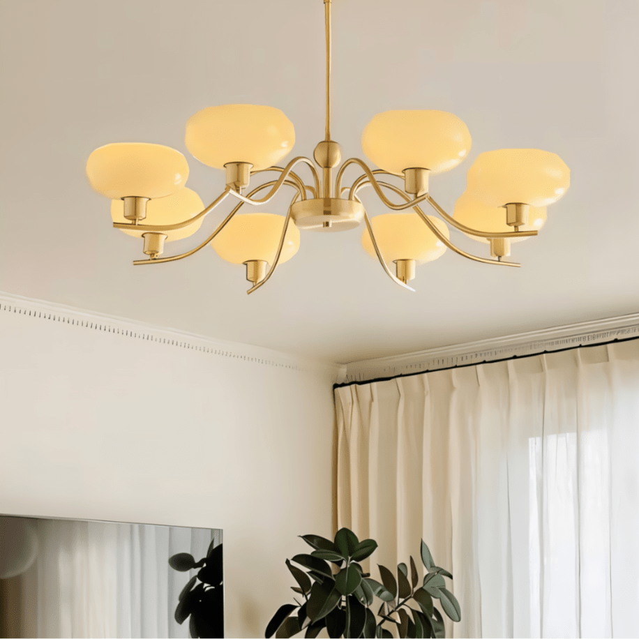 Freyza - Elegant Modern Gold Chandelier Light for Dining Room