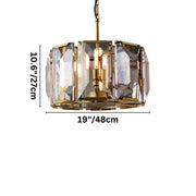 Freyza - LuxeCrystal | Dazzling Elegant Round Chandelier with Prismatic Design