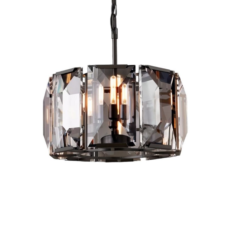 Freyza - LuxeCrystal | Dazzling Elegant Round Chandelier with Prismatic Design