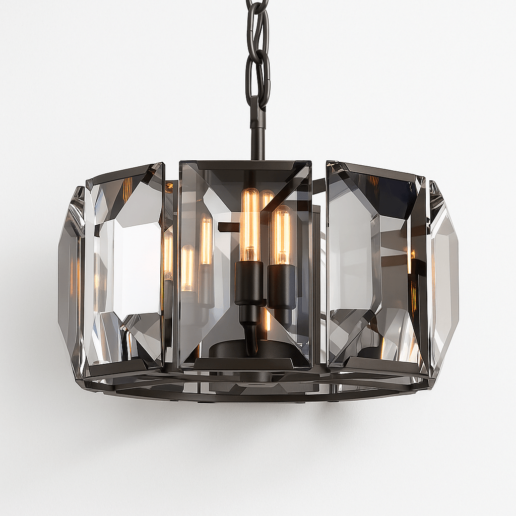 Freyza - LuxeCrystal | Dazzling Elegant Round Chandelier with Prismatic Design