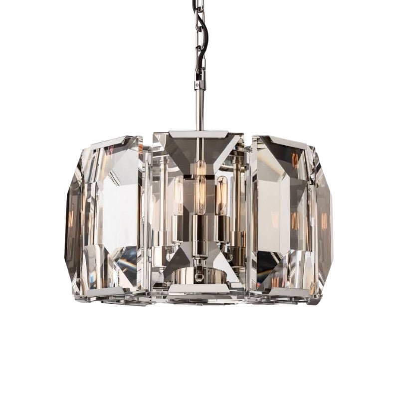 Freyza - LuxeCrystal | Dazzling Elegant Round Chandelier with Prismatic Design