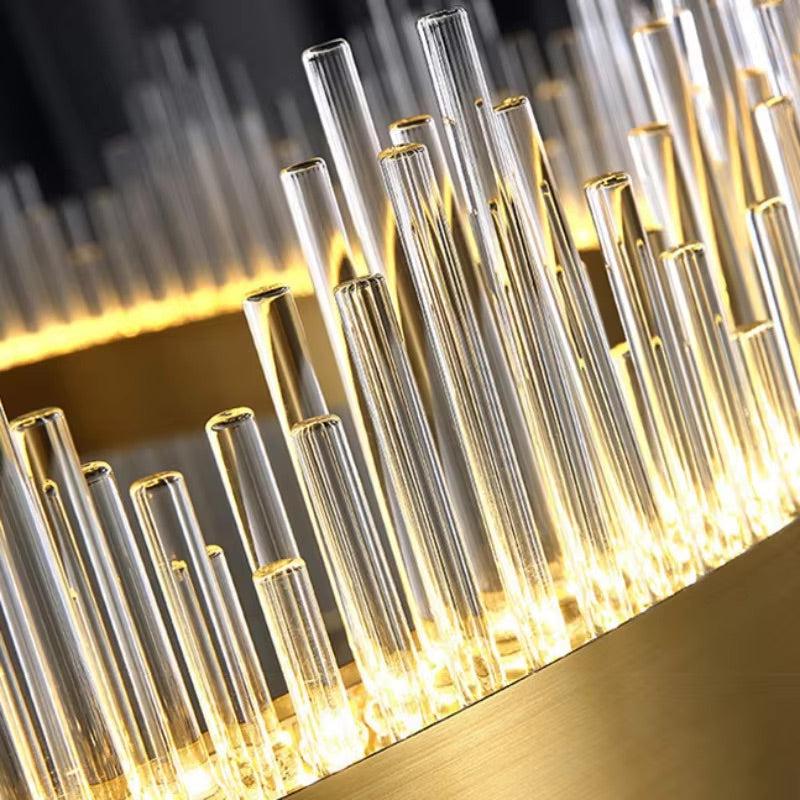 Freyza - LuxeCrystal | Elegant Gold Crystal Chandelier Light Fixture for Luxurious Spaces