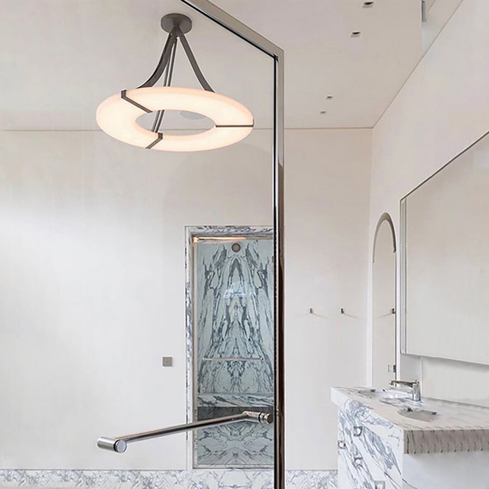 Freyza | Elirionis Alabaster-Kronleuchter – Esszimmer, Wohnzimmer