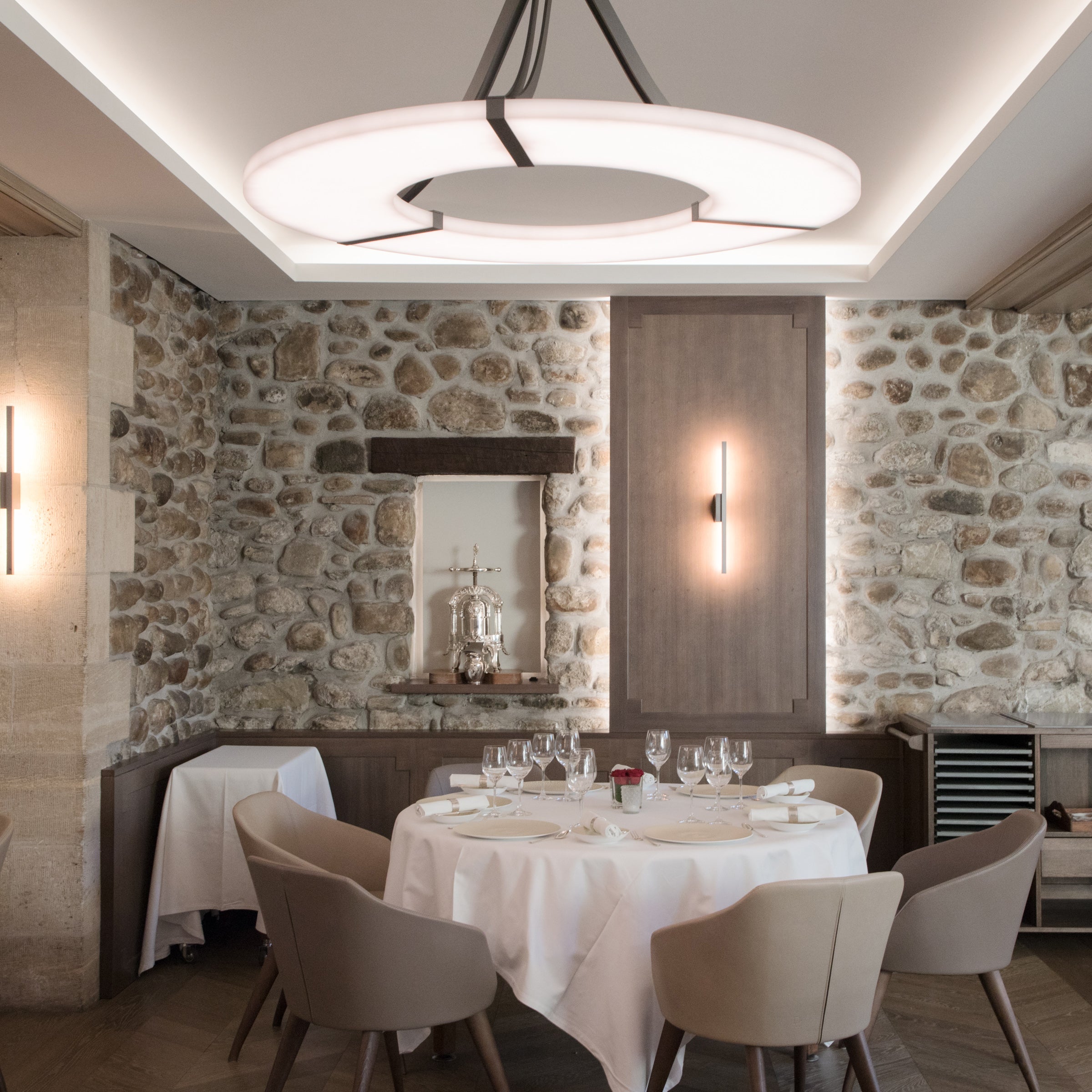 Freyza | Elirionis Alabaster-Kronleuchter – Esszimmer, Wohnzimmer