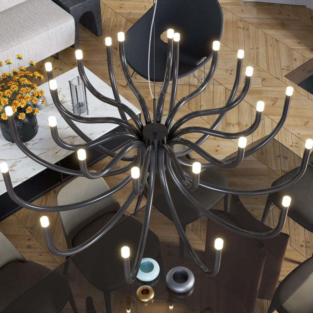 Freyza | Myvenara Brass Chandelier Brass Chandelier – Dining Room Living Room