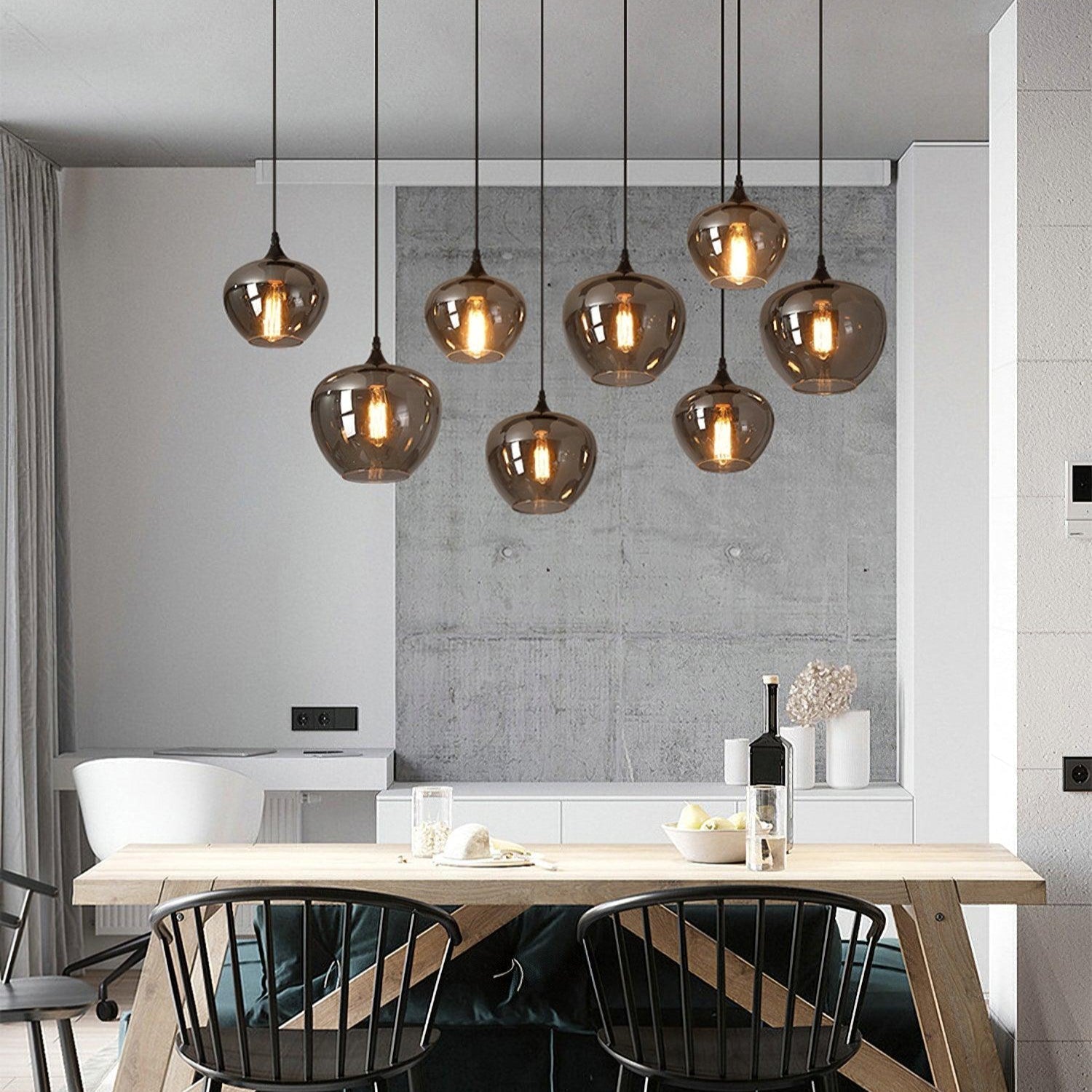 Freyza | Suspension en verre – Cuisine et salle à manger minimalistes