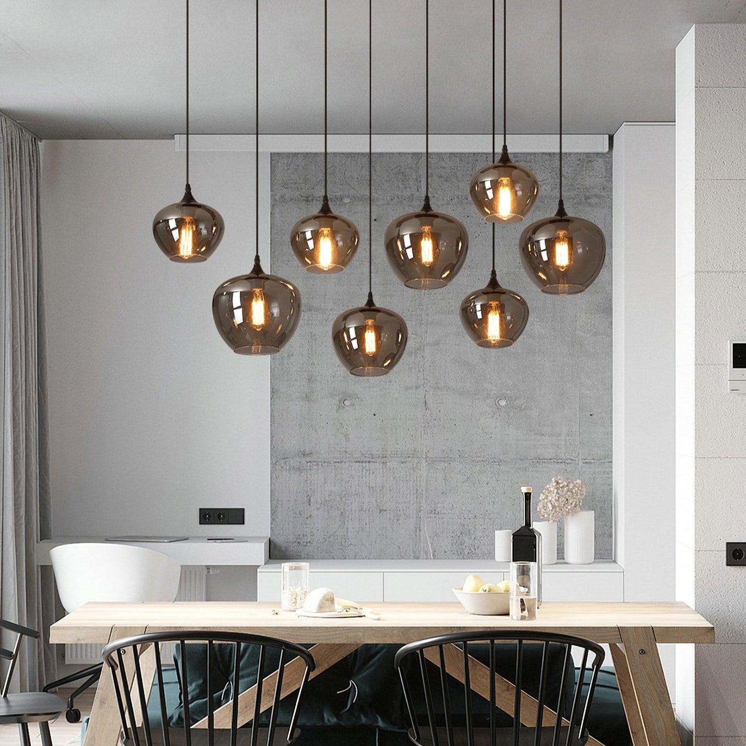 Freyza | Suspension en verre – Cuisine et salle à manger minimalistes