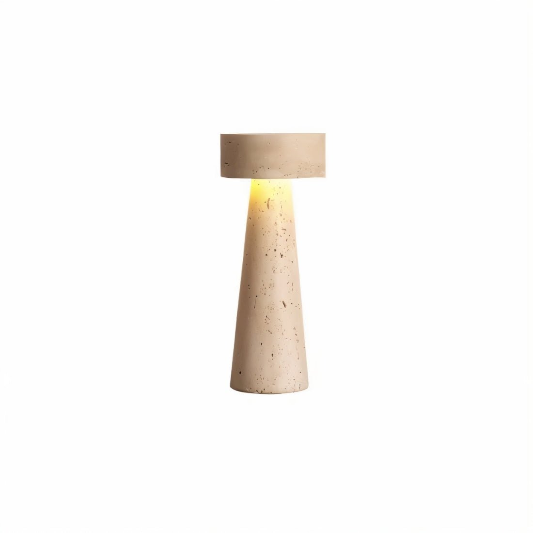 LycorisStone | Elegant Minimalist Yellow Travertine Table Lamp for Living Room 7