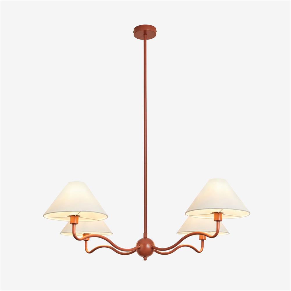 Freyza | Ovene Vintage-Industrieller Stoff-Kronleuchter – Industrielles Esszimmer, Wohnzimmer