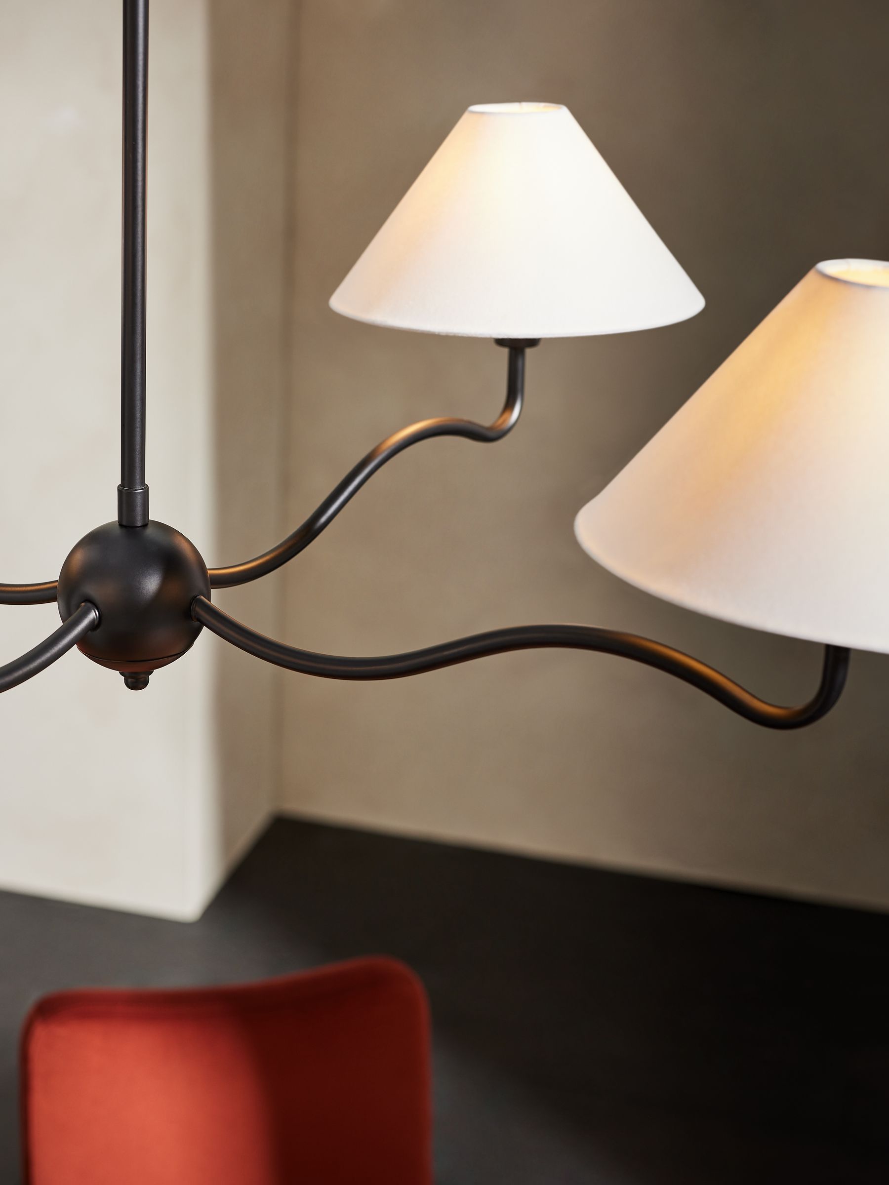 Freyza | Ovene Vintage-Industrieller Stoff-Kronleuchter – Industrielles Esszimmer, Wohnzimmer