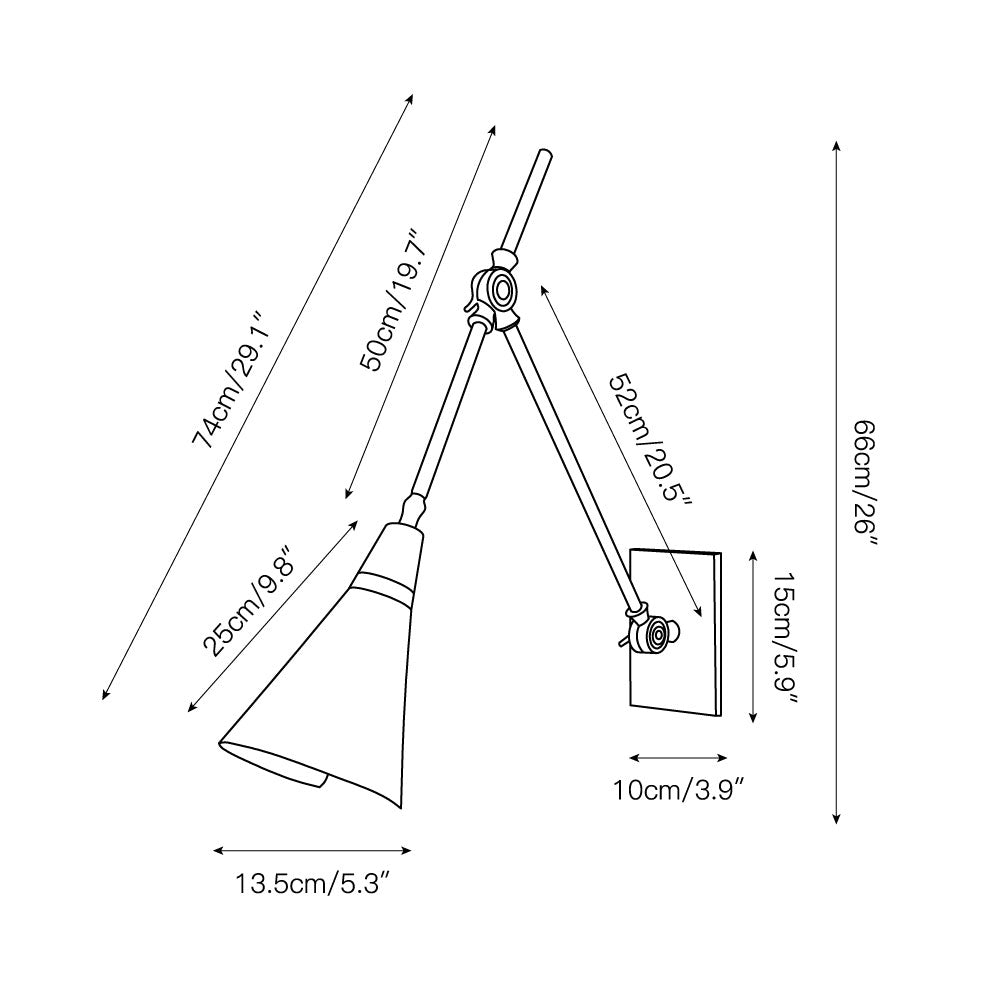 Freyza | Ersila Wandleuchte aus Messing – Schlafzimmer, Flur