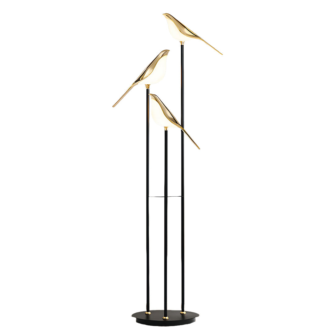 MagpieGlow | Elegant Gold Modern Floor Lamp for Living Room Décor 0