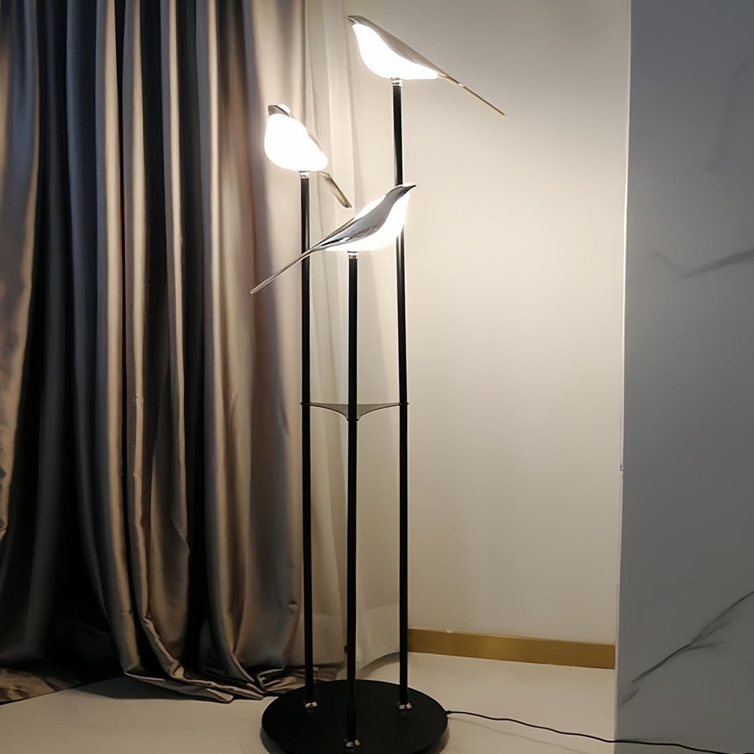 MagpieGlow | Elegant Gold Modern Floor Lamp for Living Room Décor 6