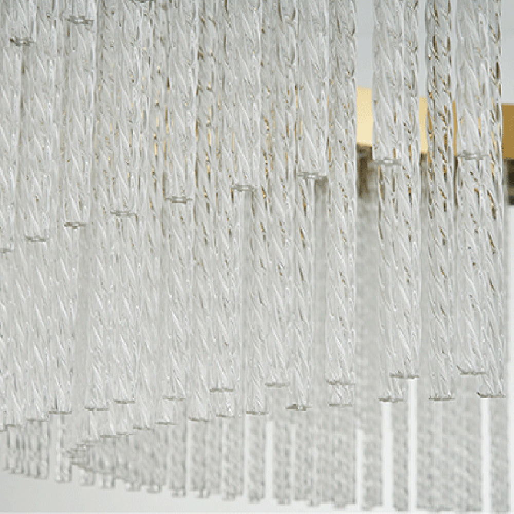 Freyza | Lustre doré en cristal – Salle à manger et salon modernes