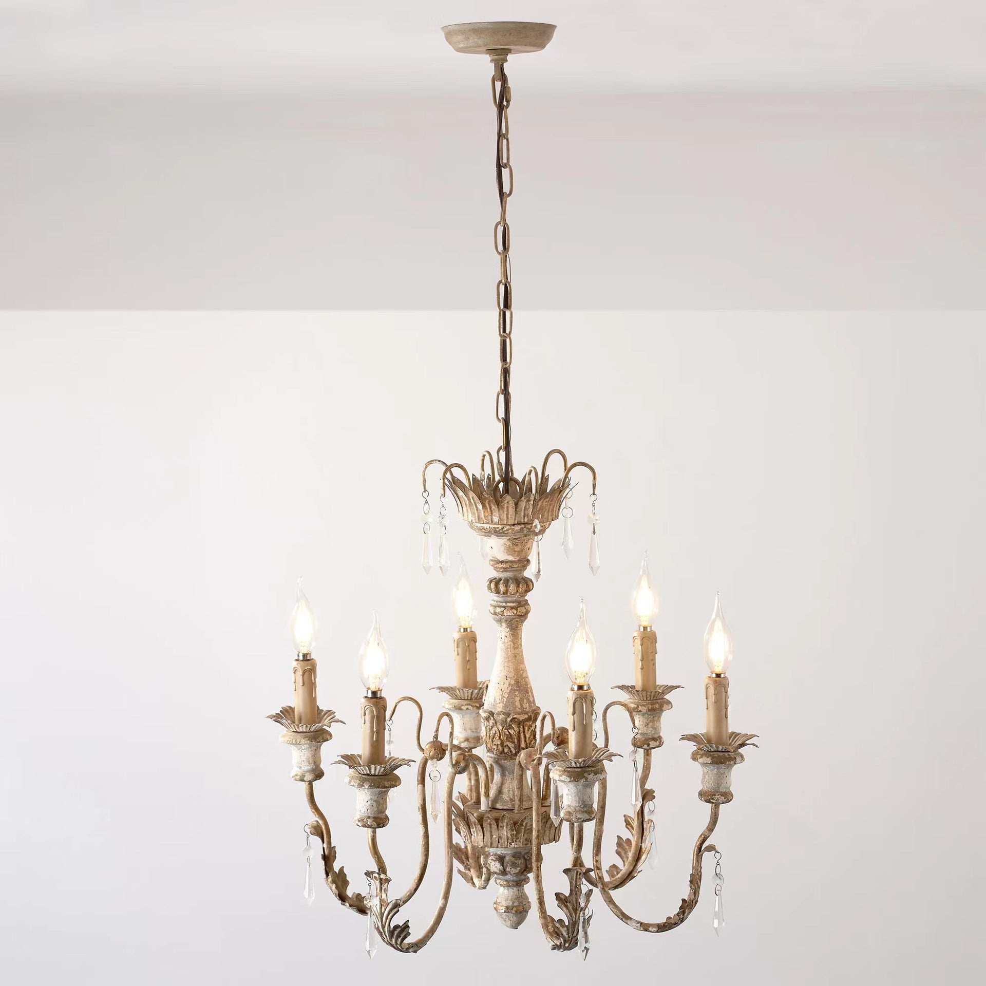 Freyza | Elmarisra Vintage Luxury Wood Chandelier – Vintage Dining Room Living Room