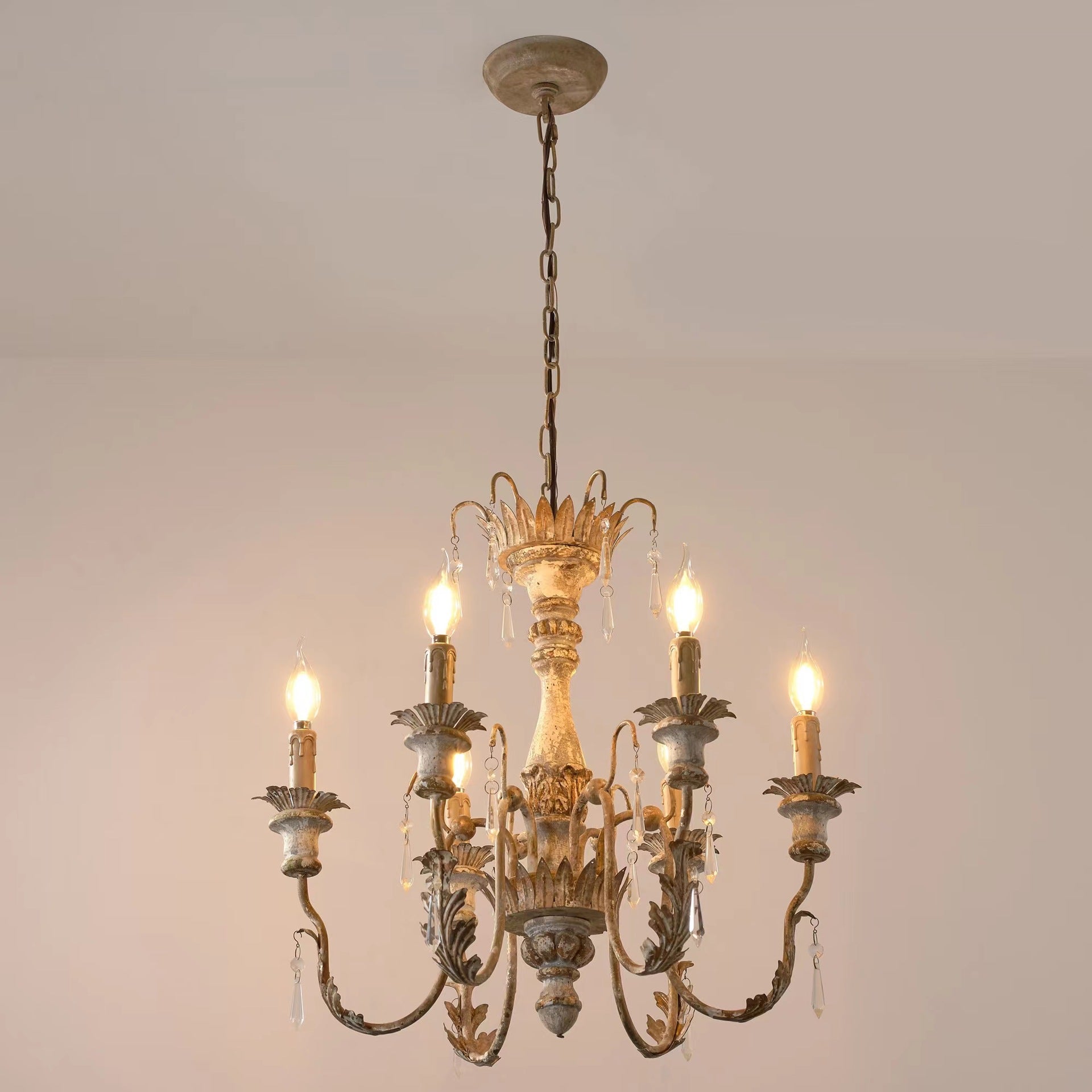 Freyza | Elmarisra Vintage Luxury Wood Chandelier – Vintage Dining Room Living Room