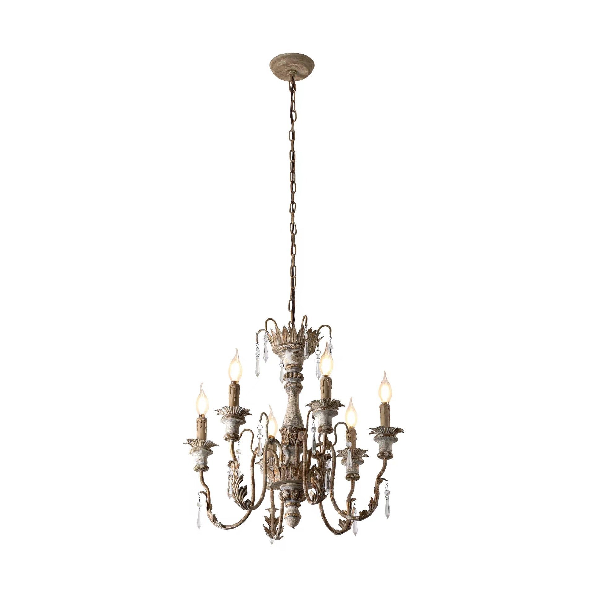 Freyza | Elmarisra Vintage Luxury Wood Chandelier – Vintage Dining Room Living Room