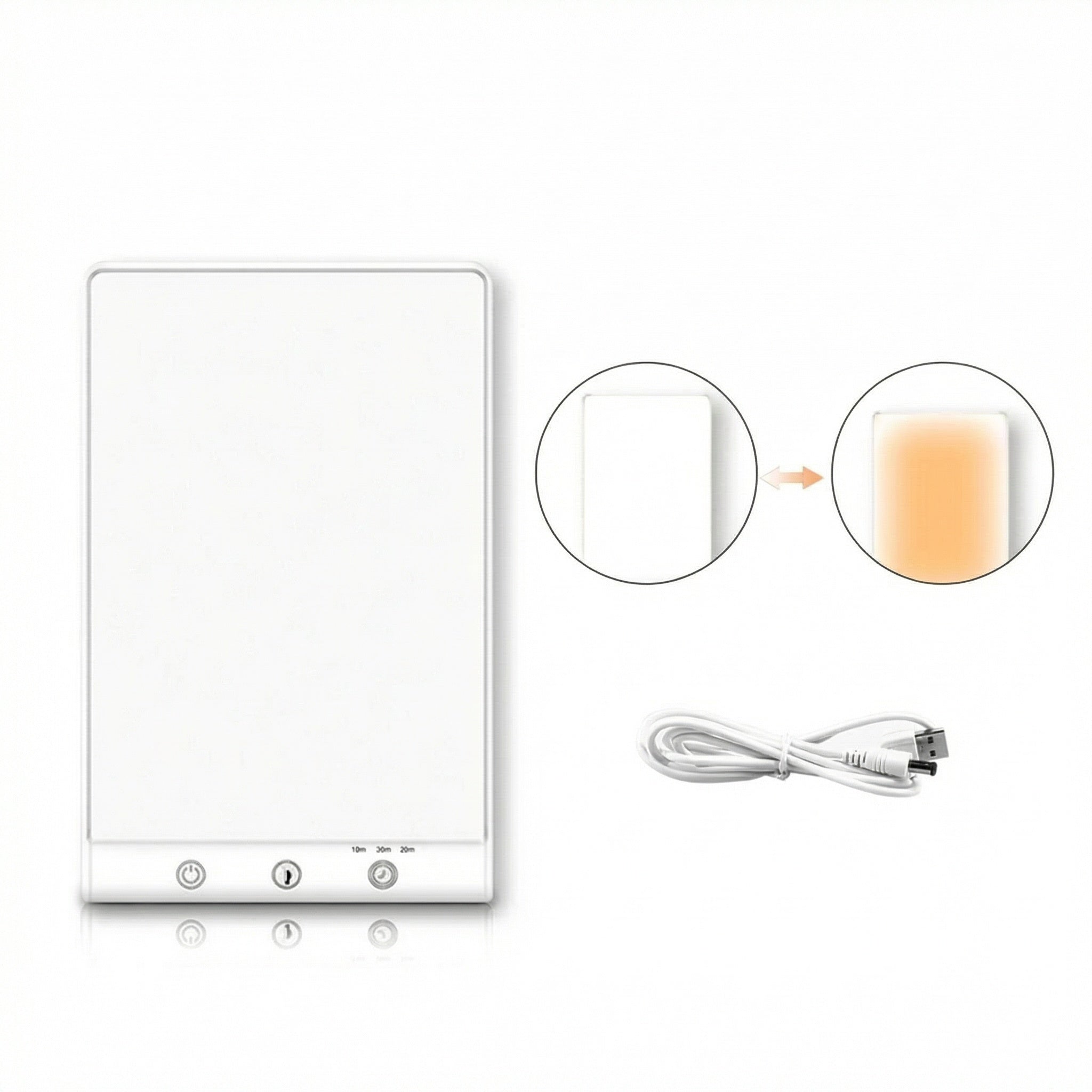 Freyza - UV-Free Light Therapy Lamp – 10,000 Lux LED Happy Lamp with 3 Brightness Levels & Timer (Portable Sunlight Simulation)