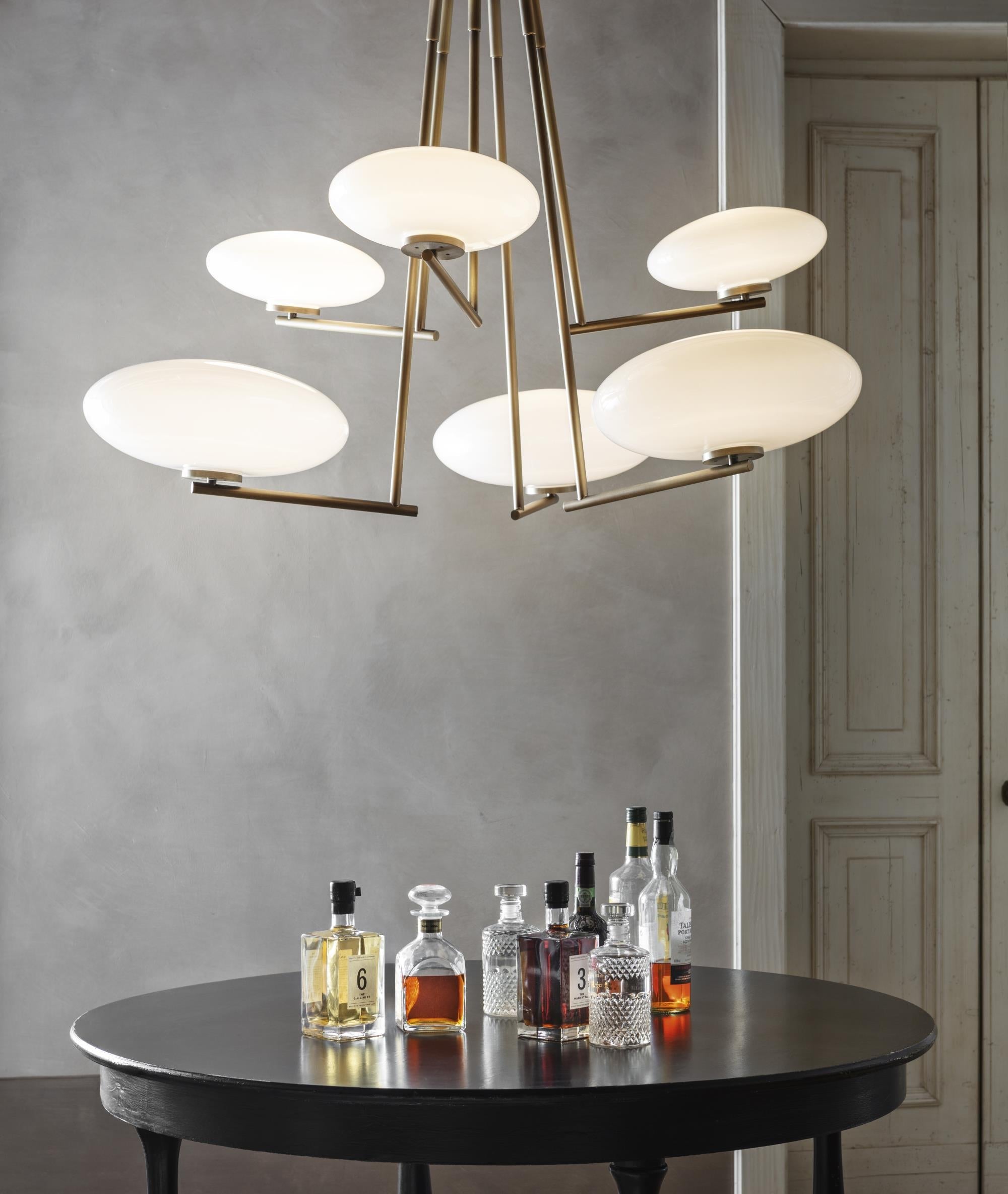 Freyza | Umirarae – Plafonnier en laiton et verre pour chambre et salon