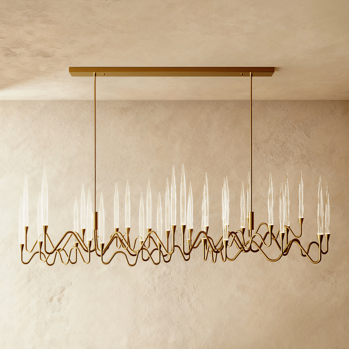 Freyza - ManaraLux | Elegant Modern Gold and Silver Chandelier Lighting Fixture