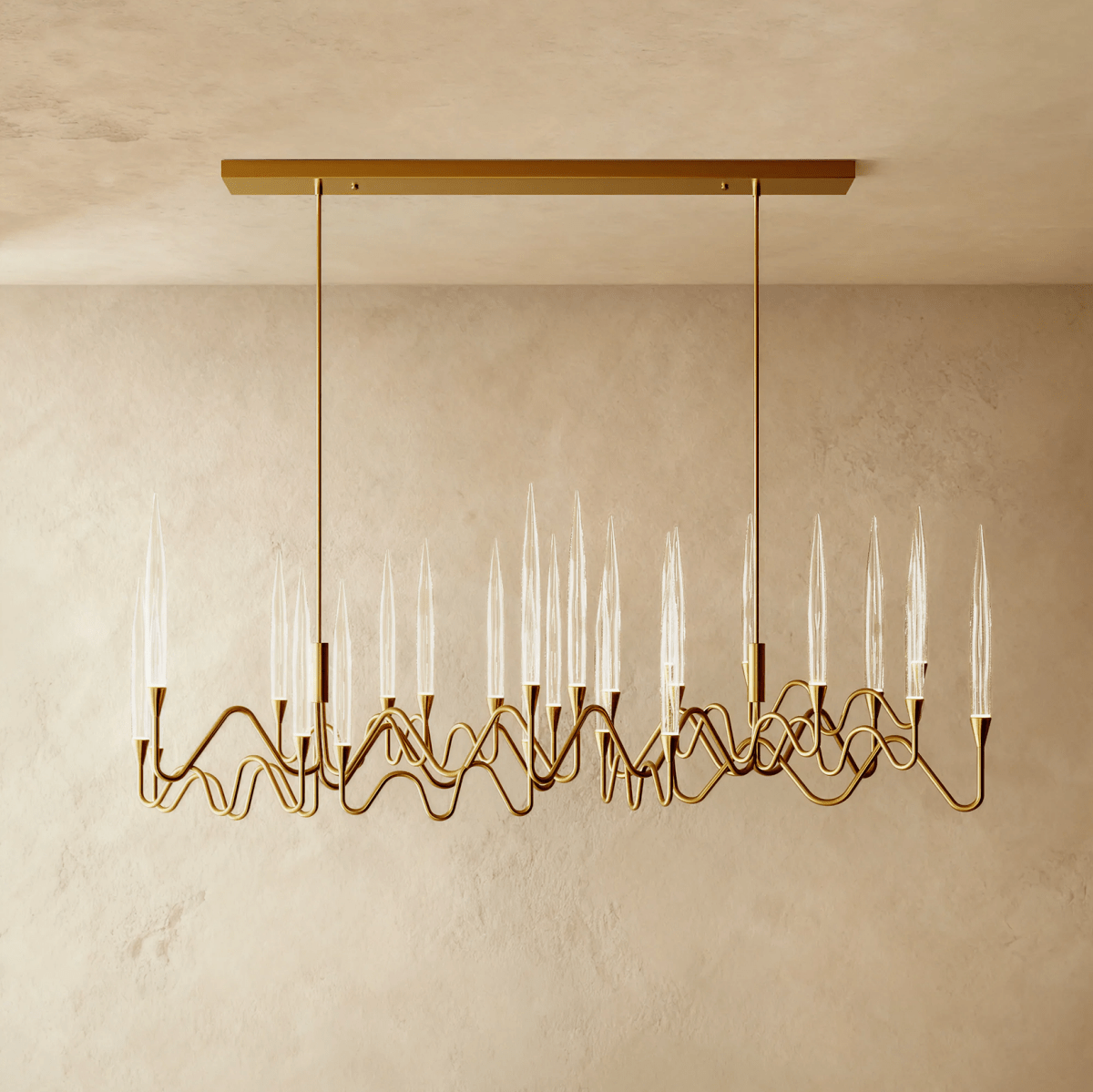 Freyza - ManaraLux | Elegant Modern Gold and Silver Chandelier Lighting Fixture