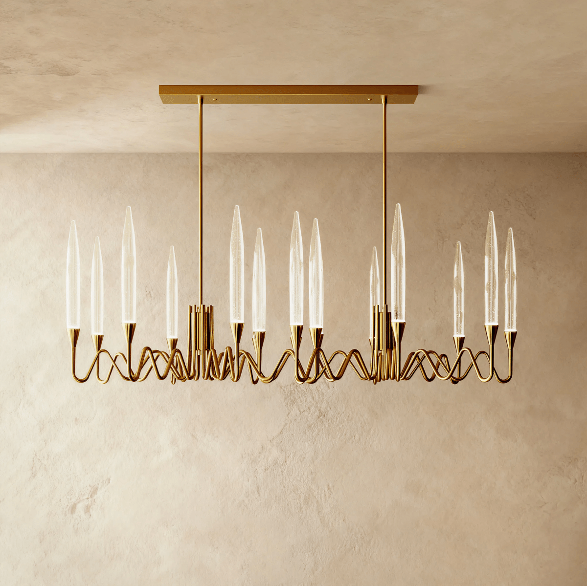 Freyza - ManaraLux | Elegant Modern Gold and Silver Chandelier Lighting Fixture