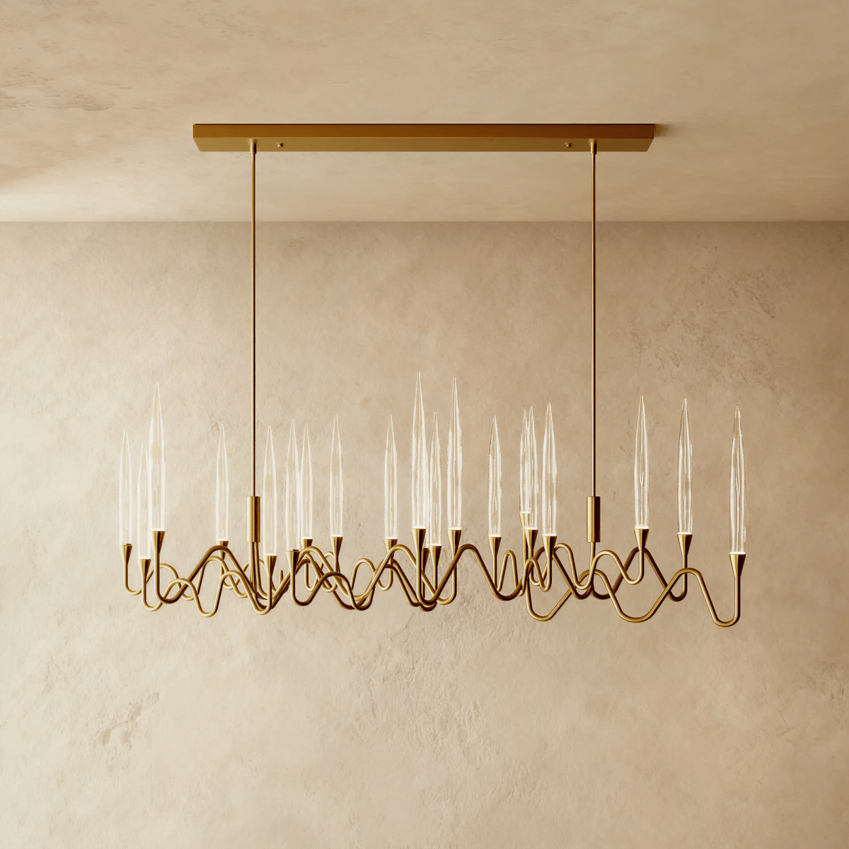 Freyza - ManaraLux | Elegant Modern Gold and Silver Chandelier Lighting Fixture