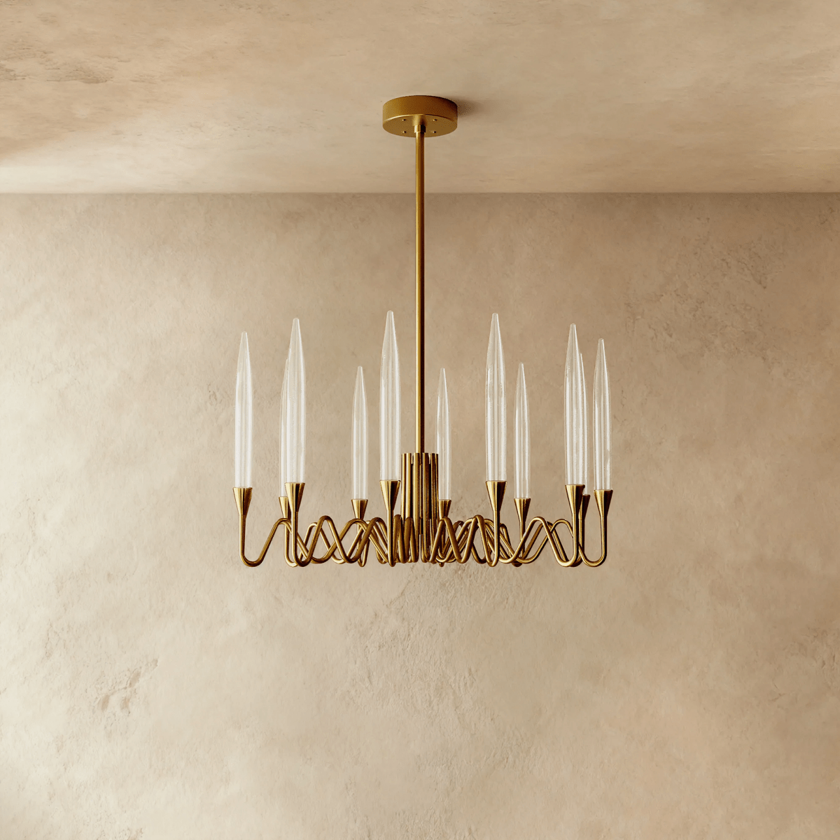 Freyza - ManaraLux | Elegant Modern Gold and Silver Chandelier Lighting Fixture