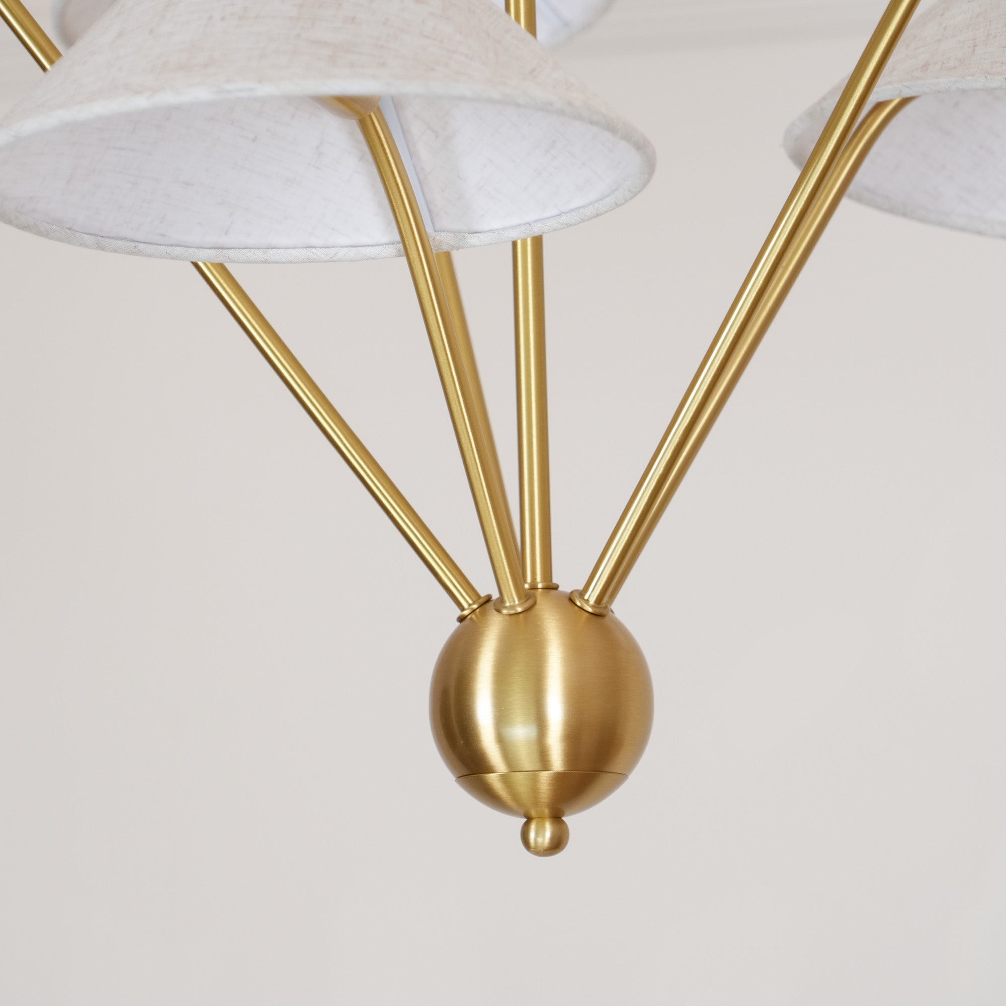 Freyza | Avlorisra Vintage Industrial Brass Fabric Chandelier – Industrial Dining Room Living Room