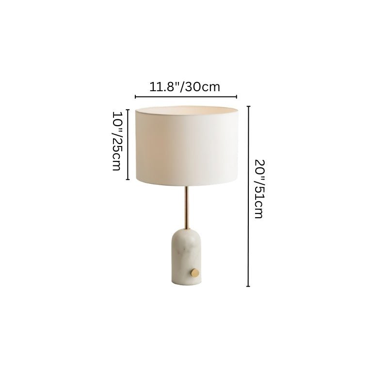 MarbleGlow | Elegant Adjustable Modern Table Lamp for Living Room 6