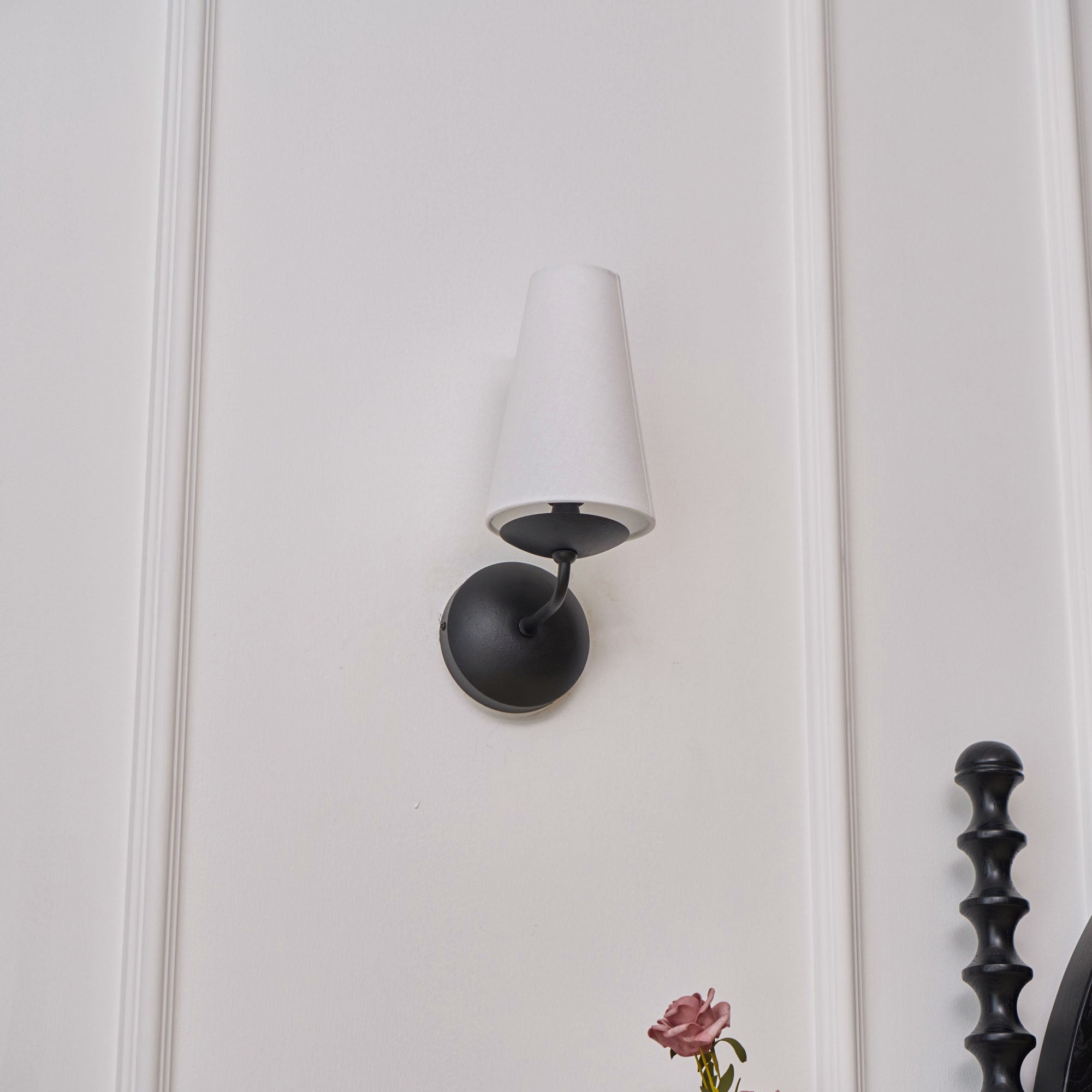 Freyza | Avraee Brass Fabric Brass Fabric Wall Light – Bedroom Hallway