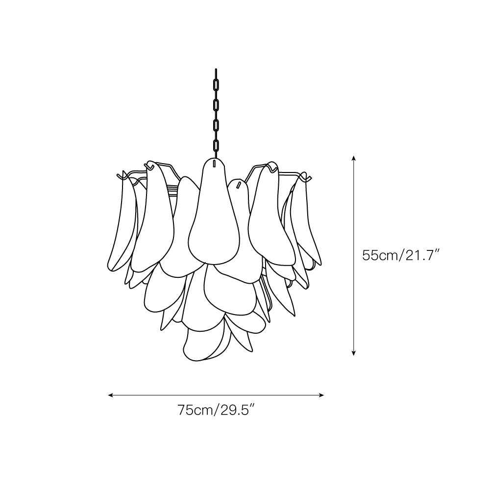 Freyza | Ulvarisra Postmodern Luxury Glass Chandelier – Modern Dining Room Living Room