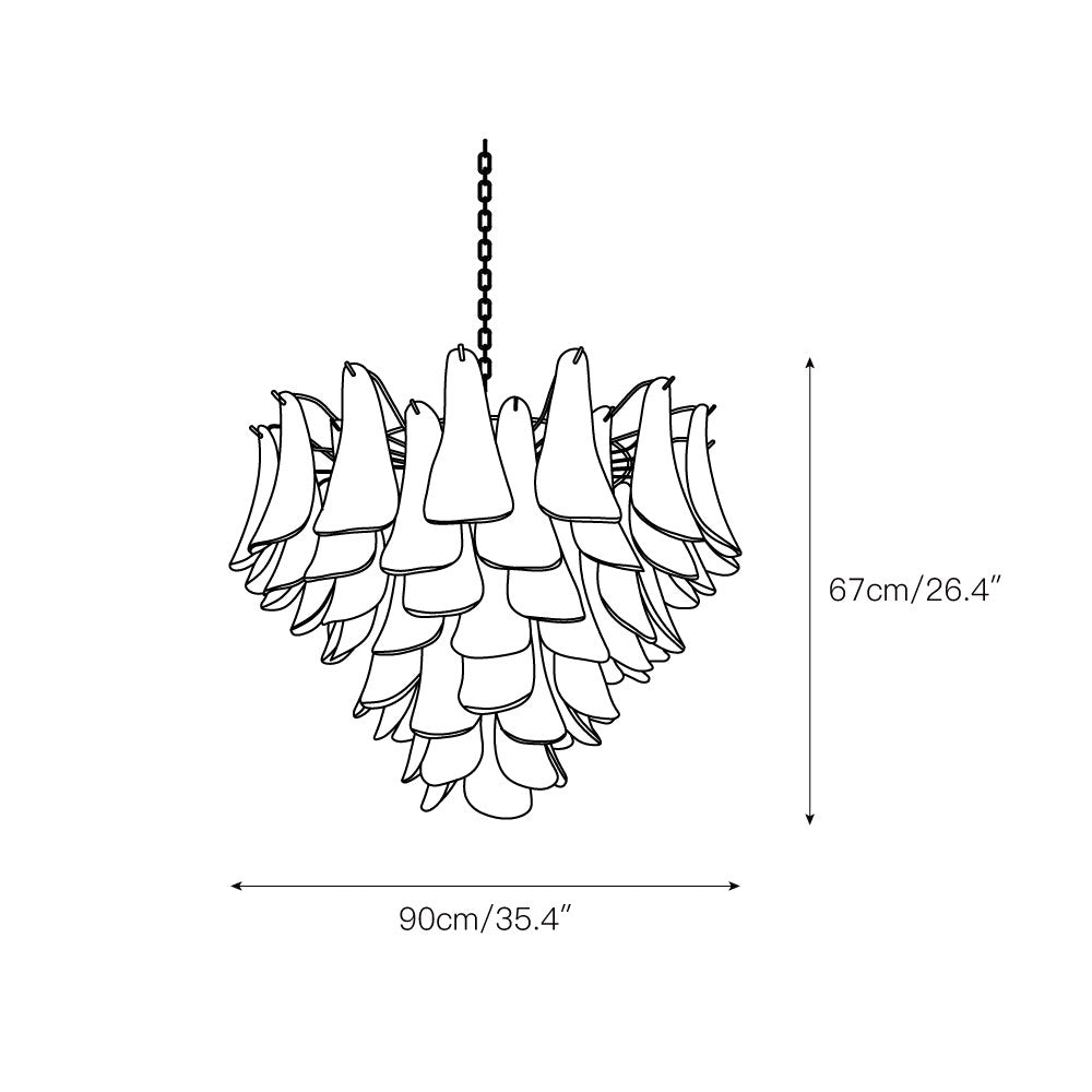 Freyza | Ulvarisra Postmodern Luxury Glass Chandelier – Modern Dining Room Living Room