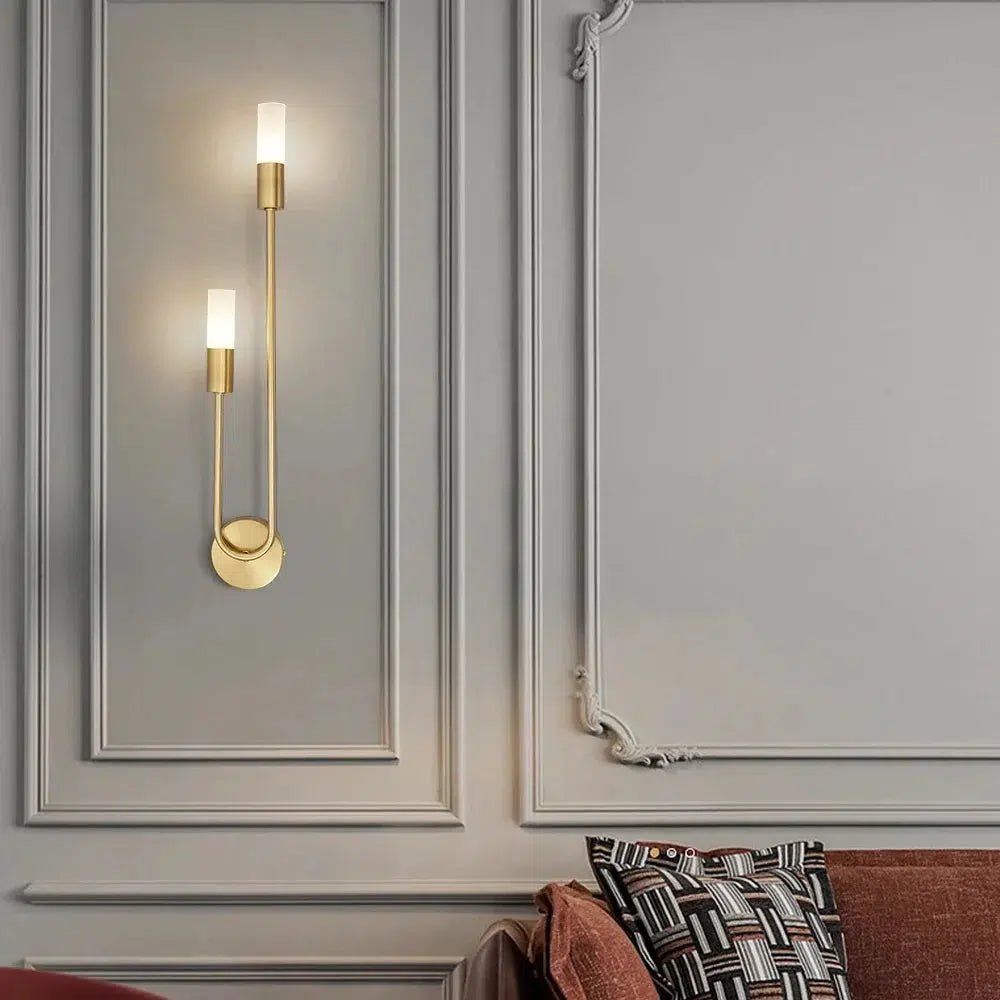 MarinaGlow | Elegant Contemporary Metal Bathroom Wall Light Fixture 1