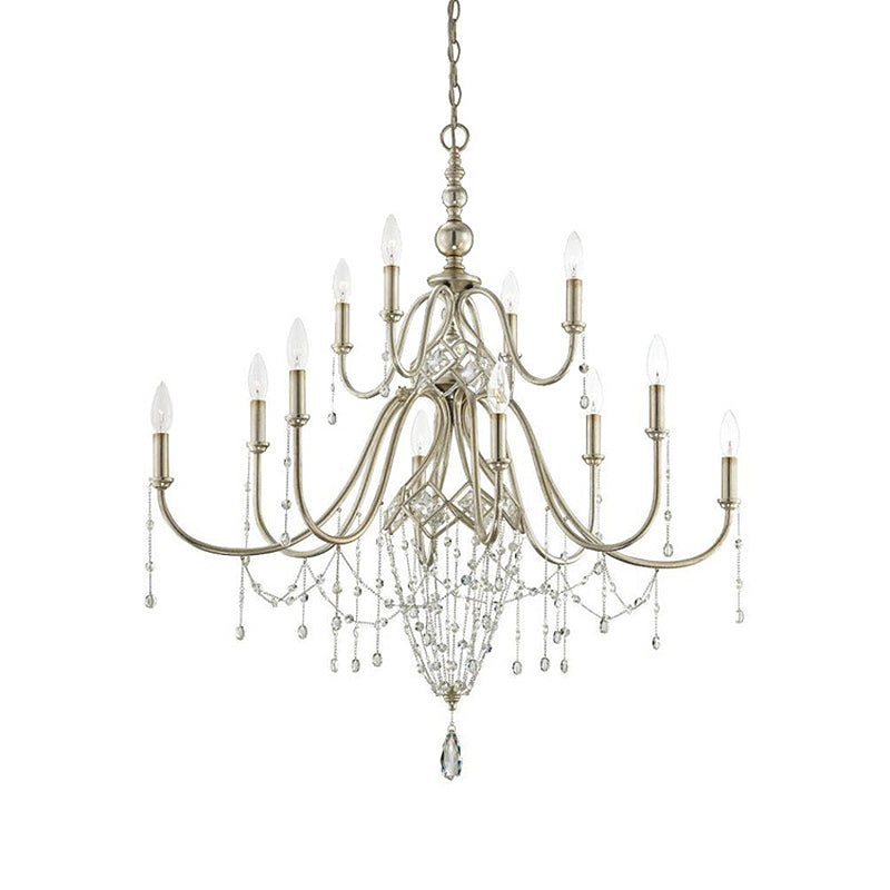 Freyza | Ilphaeth Postmodern Luxury Brass Crystal Chandelier – Modern Dining Room Living Room