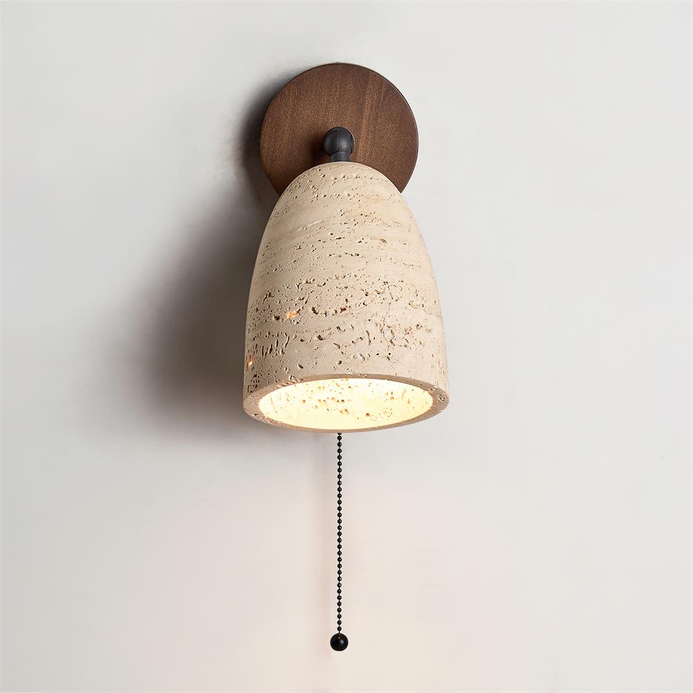 Freyza | Applique murale Solaro en travertin – Chambre, couloir