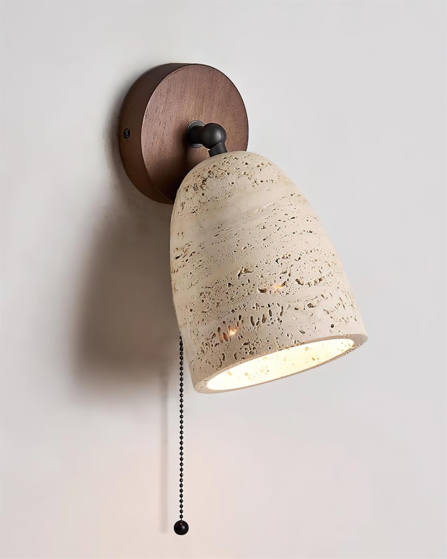Freyza | Applique murale Solaro en travertin – Chambre, couloir