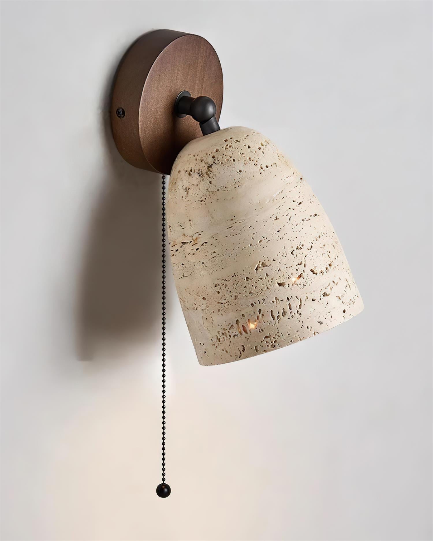 Freyza | Applique murale Solaro en travertin – Chambre, couloir