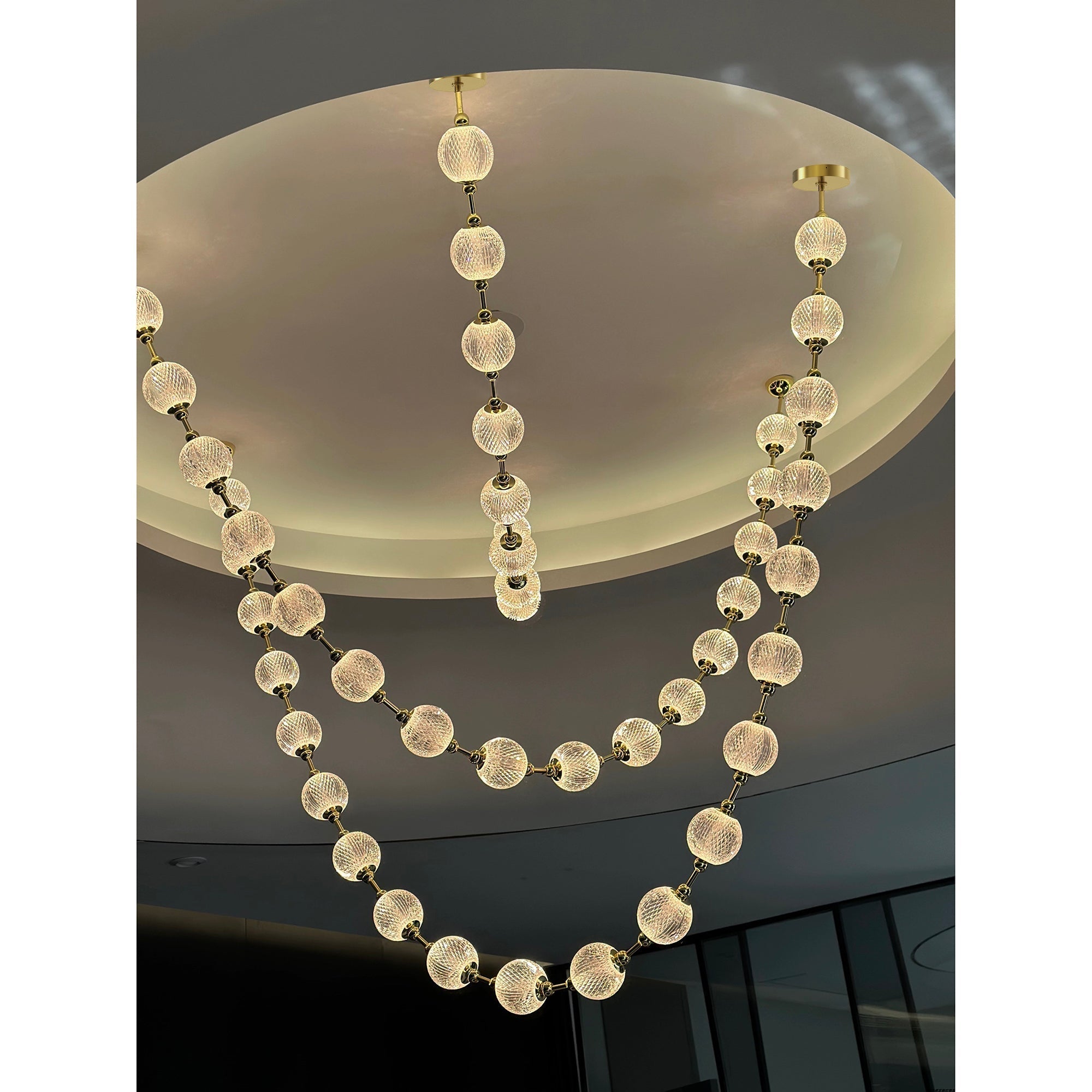 Freyza | Myphais Beaded Plastic Chandelier – Dining Room Living Room