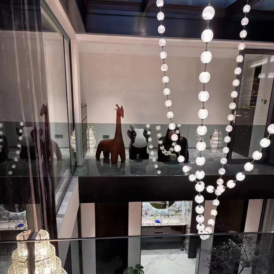 Freyza | Myphais Beaded Plastic Chandelier – Dining Room Living Room