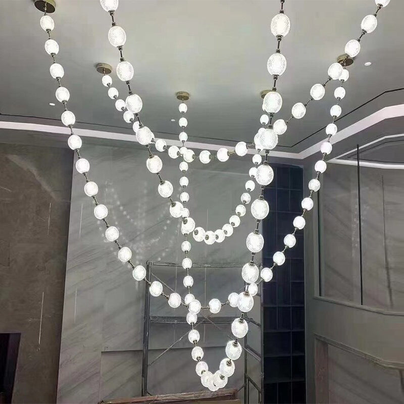 Freyza | Myphais Beaded Plastic Chandelier – Dining Room Living Room