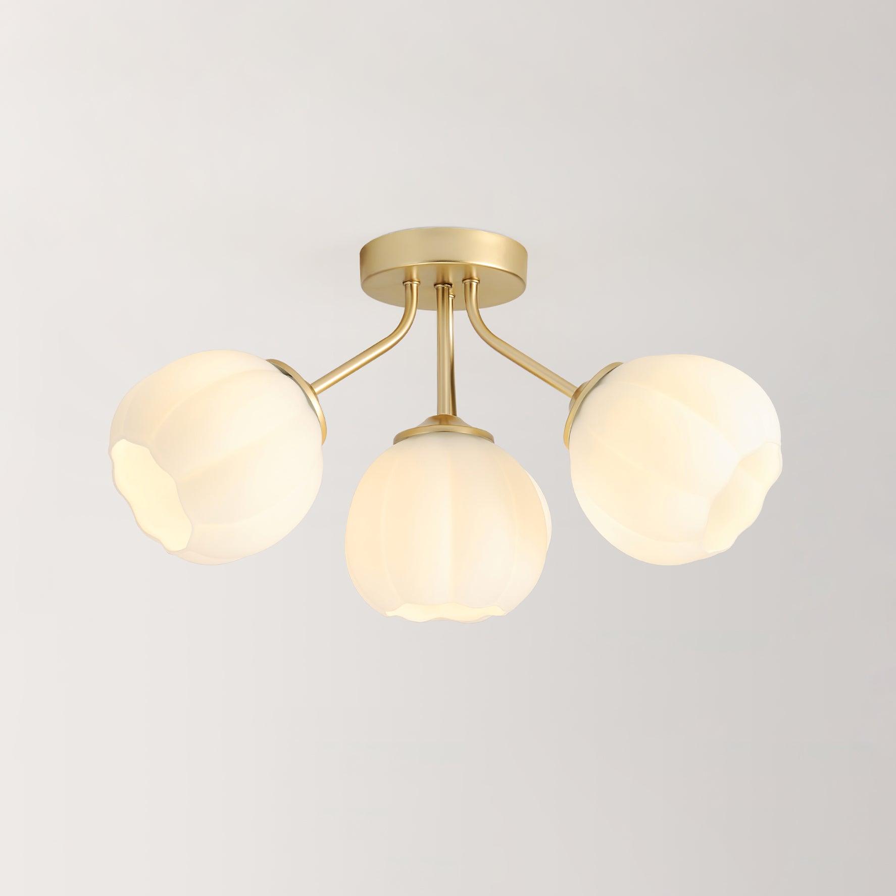 Freyza | Suspension plafond globe à pétales – Chambre, salon