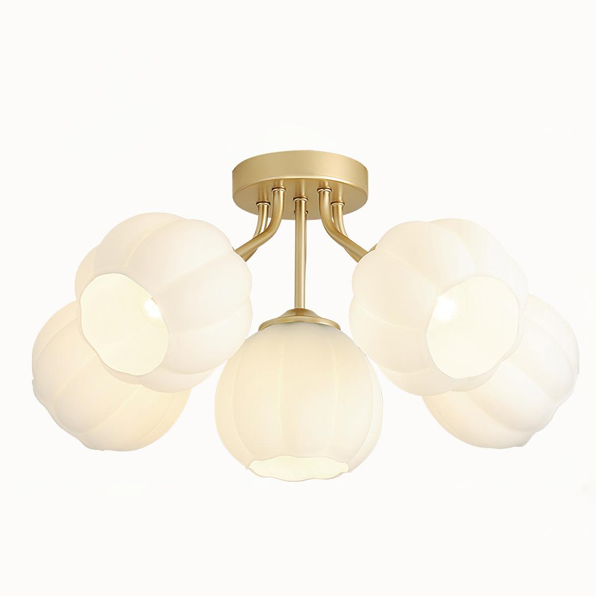 Freyza | Suspension plafond globe à pétales – Chambre, salon